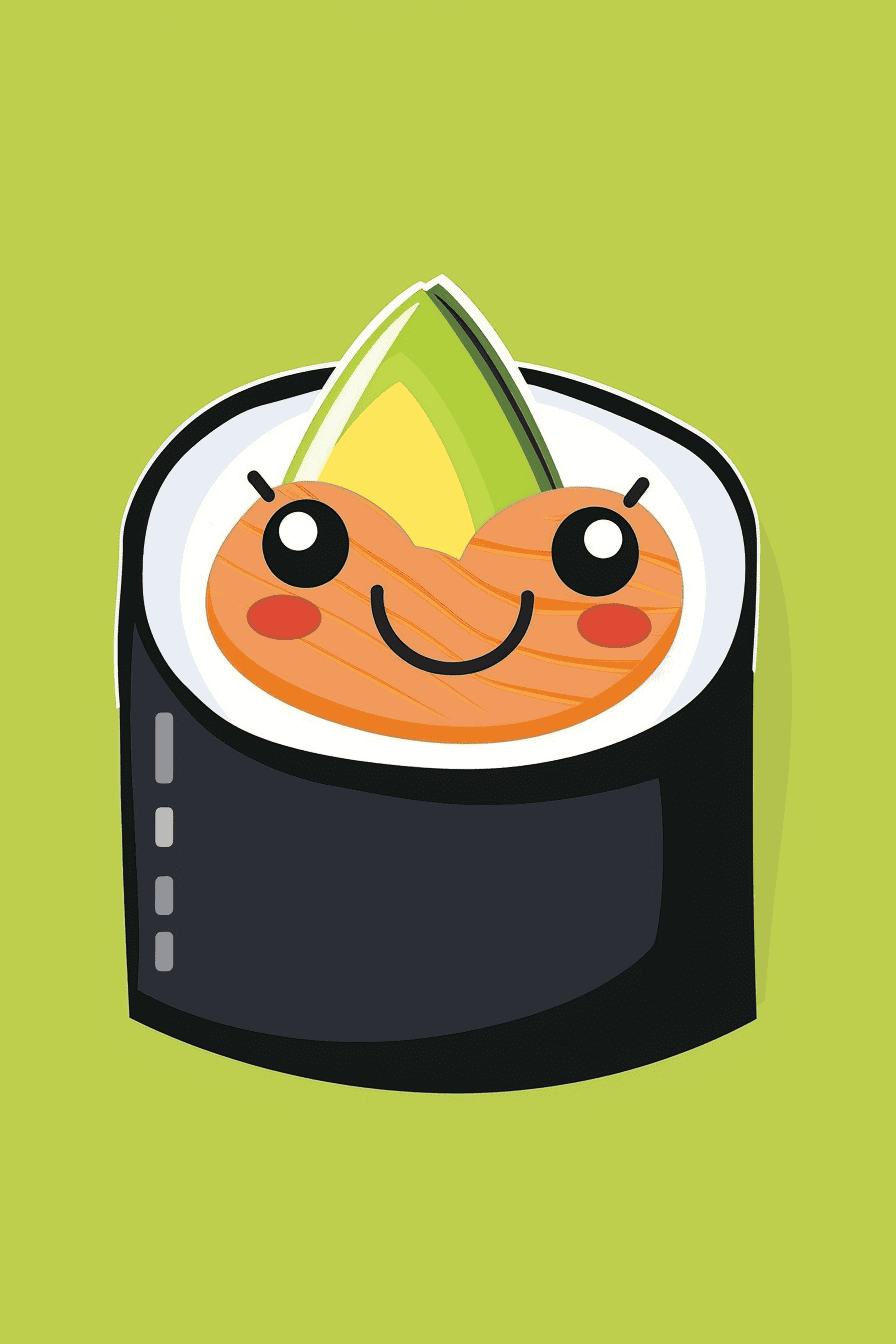 Joyful Sushi Roll Smile